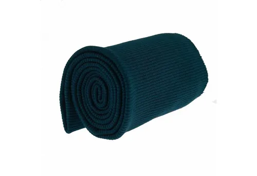 maDDma Stoff 16x80cm Strickbündchen elastisch, gerippt, marineblau