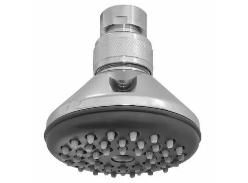 Daloual Kopfbrause Duschkopf mit Antikalkdüsen, (Vorteils-Set, 1-tlg., 46 Düsen, 1/2 Zoll Normanschluss), wassersparend, Kugelgelenk, schwenkbar, massives Messinggehäuse