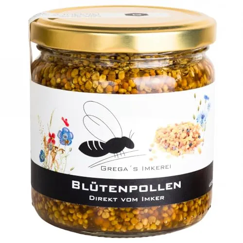 Grega's Imkerei Blütenpollen getrocknet im Glas, 120 g - Genießen Sie die geschmackvollen Blütenpollen von Grega’s Imkerei. Schonend getrocknet und ideal als Topping für Müsli oder Smoothies, bringen sie Farbe und Vielfalt in Ihre Küche.