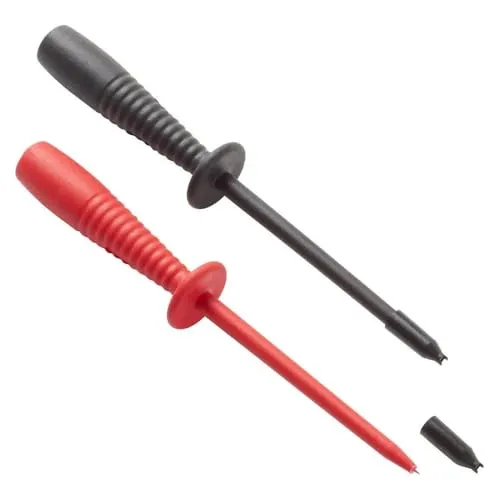 Fluke TP80 Sicherheits-Prüfspitzen-Set - Sonstige Messtechnik, spezielle Isolierkappe für präzise Messungen an dicht liegenden Bauteilen, CAT III 1000 V, 1 A belastbar