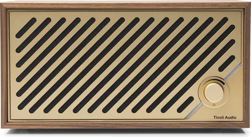 Tivoli Audio Model Two Digital (Walnut/Gold) - Elegantes Radio mit hervorragender Klangqualität, intuitivem LED-Display und vielseitiger WLAN-Streaming-Funktion für ein stilvolles Hörerlebnis.