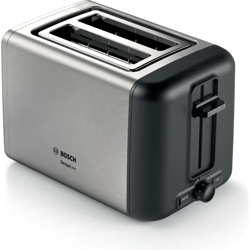Bosch Hausgeräte Kompakt DesignLine (TAT3P420DE) Toaster - Kompakter Toaster mit modernem Design, ideal für kleine Küchen und perfektes Toasten auf den Punkt.