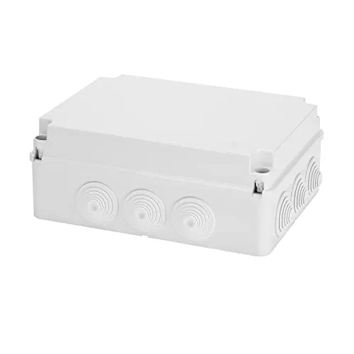 Gewiss GW-44009 Box Über Ableitung mit Deckel Schraube IP55 - Schalterbox für Innenräume, IP55 Schutz gegen Staub und Spritzwasser, ideal für zuverlässige elektrische Verbindungen.