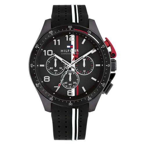 Tommy Hilfiger Chronograph Quarz Uhr für Herren - 1792168 - Armbanduhren für Herren mit präzisem japanischen Chronographen-Uhrwerk, sportlichem Design und wasserdicht bis 5 ATM – ideal für den Alltag.