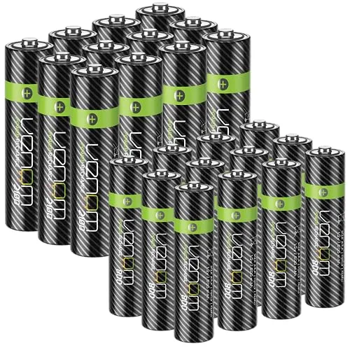 Venom Power Recharge – Hochwertige wiederaufladbare AA/AAA-Batterien (inkl. 12 x AA Plus 12 x AAA)