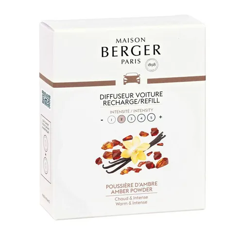 Autoduft Nachfüller Poussiere Ambre 2 Stück Maison Berger