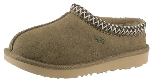 UGG K TASMAN II Hausschuh – Plateau Clog im Ethno-Design - Bequemer Plateau Clog in Größe 31 (13 US) mit stylischem Ethno-Muster. Ideal für entspannte Tage zu Hause, aus hochwertigem Textil und Lammwolle für angenehmen Tragekomfort.