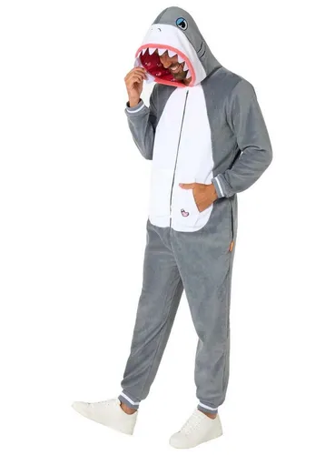 OppoSuits Hai Onesie in grau von OppoSuits