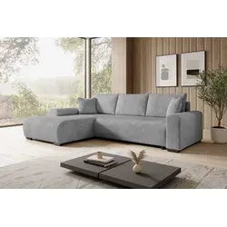 Xxxl Ecksofa Nelly, Grau, 3-Sitzer mit Schlaffunktion von storez24