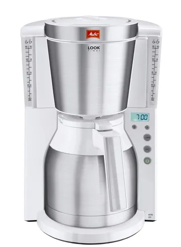 Melitta Look IV Therm Timer 1 l weiß 10 Tassen Filterkaffeemaschine