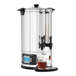 Bartscher Heißwasserspender D15000 - 15L Teemaschine mit Digitaldisplay - Wasserkocher mit 15L Fassungsvermögen und 2500 Watt Leistung. Ideal für Teezubereitung dank separatem Auslasshahn und elektronischer Temperatureinstellung von 20°C bis 100°C.