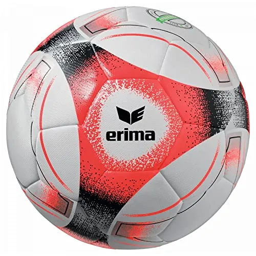 Erima Kinder Fussball HYBRID Lite 350 Fiery Coral 5 - Trainingsball für Fußball, leicht und langlebig mit ERIMA Hybrid Technologie, ideal für Kunstrasenplätze – perfekt für die Stars von morgen!