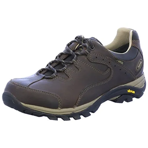 Meindl Caracas GTX Herren Schuh dunkelbraun - 44.5 - Wanderschuhe mit GORE-TEX® für wasserdichten Schutz und Urban Walker Sohle von Vibram® für optimalen Komfort bei Freizeitaktivitäten und Wanderungen.