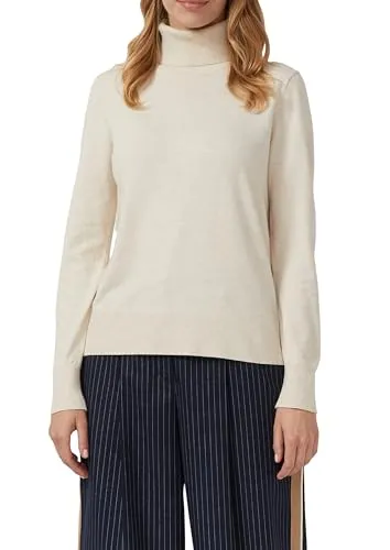 s.Oliver Rollkragenpullover aus Viskosemix beige 42 in beige von s.Oliver