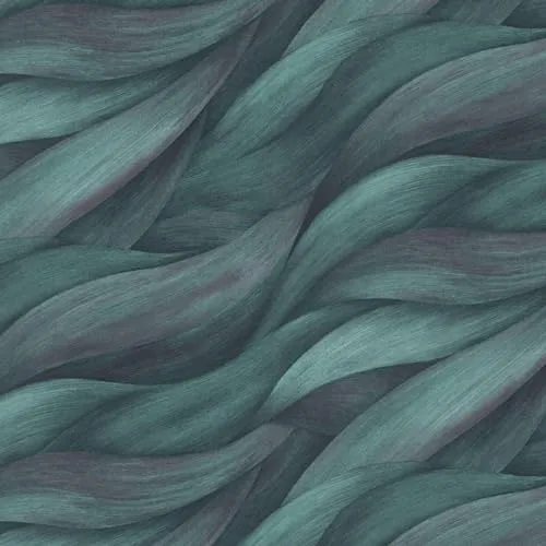 Vliestapete 10257-18 Casual Chic Wellen Muster Petrol Lila Erismann