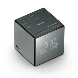 Sony XDR-C1DBP Uhrenradio - Stylisches DAB+ Radio mit großer Uhranzeige, USB-Ladefunktion und zwei Weckmodi für perfekten Start in den Tag