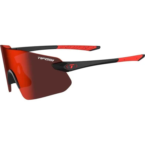 MGA Tifosi Vogel SL Mattes Schwarze Brille (Rauchrot 15,4% Lichtübertragung) (neu) (Matte Black, smoke red) (35786403)