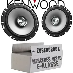 W210 Heck Ablage - Lautsprecher Boxen Kenwood KFC-S1756 - 16,5cm Koax Auto Einbauzubehör - Einbauset passend für Mercedes E-Klasse JUST SOUND bes...