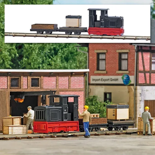 Busch Spur H0f 12016 Feldbahn-Set Gütertransport