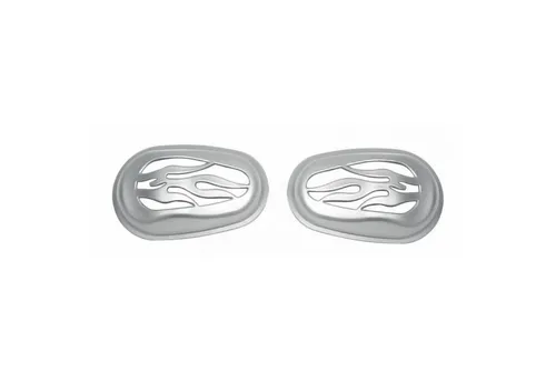 OMAC Zierleisten-Aufkleber Blinker Signal für Nemo Bipper Fiorino Qubo C2 C3 2tlg Abs Satin Chrom, (2tlg), Langlebig,Einfache Reinigung,Einfache Installation,Rostbeständig