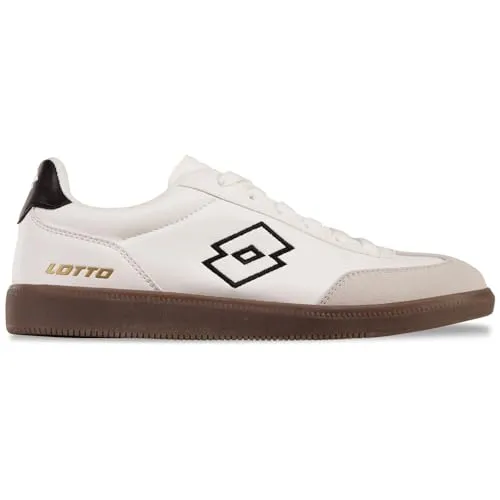 Lotto VINTAL Unisex Sneaker, White/Black, 38 EU - Damen-Sneaker im angesagten Terrace Style mit glattem Obermaterial und tierfreier Velours Zehenkappe – perfekt für einen stylishen Auftritt!
