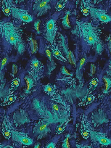 Papier Pfauenfedern