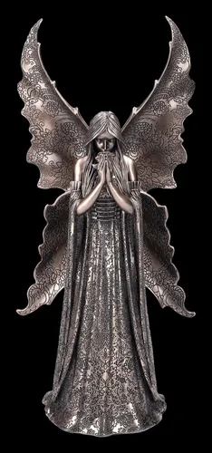 Engel Figur - Only Love Remains bronziert von Anne Stokes - Elegante Engel Figur in bronzierter Optik, ideal als dekoratives Geschenk. Inklusive Geschenkkarton, perfekt für Esszimmer, Flur oder Schlafzimmer. Maße: 36 cm hoch, 15 cm breit.