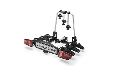 Original VW Fahrradträger klappbar Compact III für drei Fahrräder - Fahrradträger für bis zu 3 Fahrräder, klappbar und platzsparend, ideal für VW-Fahrzeuge und sorgt für sicheren Transport.