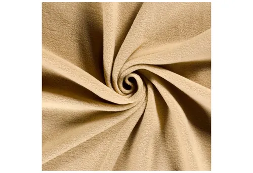 maDDma Stoff Fleecestoff Vliesstoff Fleece Stoff Zuschnitt ab 0,5m Meterware, hellbeige