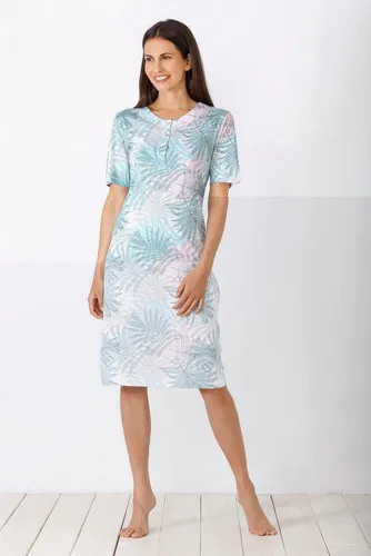 hajo Damen Nachthemd, Premium Cotton/Tencel Pastell-Multicol. 40/42