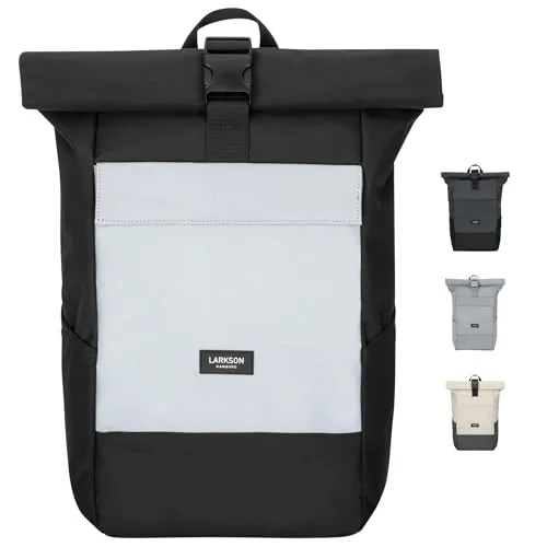 LARKSON Cityrucksack No 4 Reflective Laptop Rolltop von Larkson