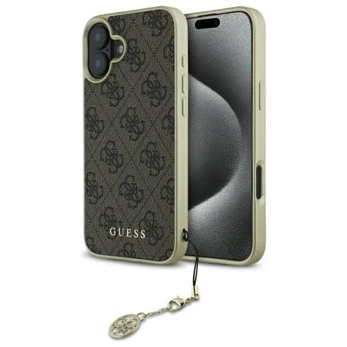 Guess TPU Hard Case für Apple iPhone 16 Plus 6.7 - Braun - Taschen & Schutzhüllen, elegantes und schützendes TPU-Case in Braun, perfekt für dein iPhone 16 Plus 6.7 und bietet optimalen Schutz vor Stößen.