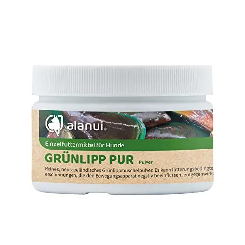 alanui Grünlipp PUR Pulver für Hunde, 100 g Dose