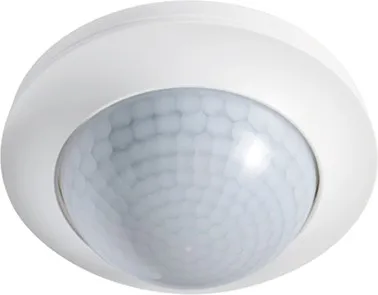 ESYLUX EP10427329 Unterputz Decken-Präsenzmelder 360° - Energie sparen: Präsenzmelder mit 360° Erfassungsbereich und 24 m Reichweite, ideal für Gebäudeautomationssysteme. Geräuschloses Schalten und individuelle Steuerung durch Tastereingang.