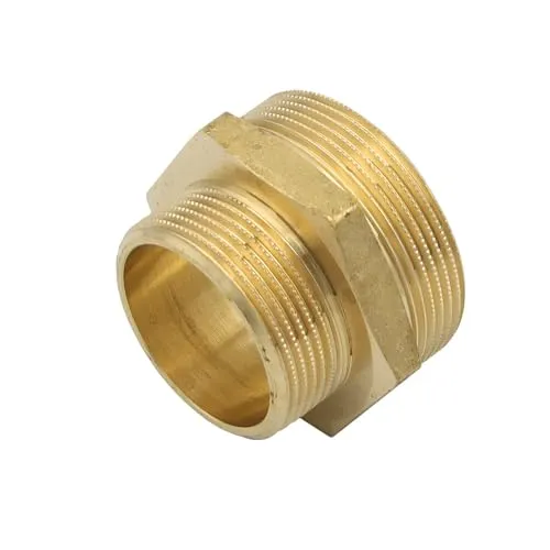 Stabilo-Sanitaer Messingfitting Reduziernippel 1 1/2 x 2 Zoll Reduzierung Messing Fitting Gewindefitting Rohrfitting