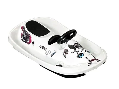 Hamax | Lenkschlitten | SNO Fantasy | Kältebeständiges Polyethylen | 95 cm | CE-Zertifizierung | Action auf der Rodelbahn