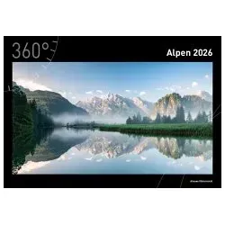 Alpen Premiumkalender 2026 - Reise-Kalender für 28,95 € mit atemberaubenden Alpenmotiven, ideal für Naturliebhaber und Reisefans.