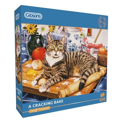 Gibsons A Cracking Bake 500 Teile Puzzle Cat Jigsaw B Corp