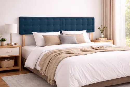 vidaXL Dunkelblaue Kopfteile 2 Stk. aus Samt von vidaXL