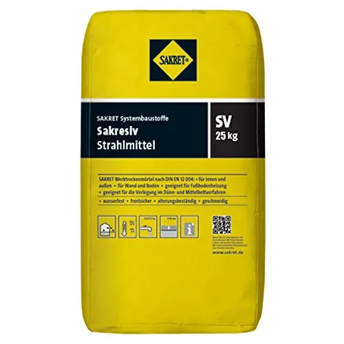 Sakret Sakresiv Strahlmittel SV Fein 0,20-1mm 25kg von SAKRET GmbH