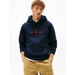 Tommy Hilfiger Herren Oval Graphic Hoodie MW0MW40864 - Herren-Sweatshirt aus 70% nachhaltiger Baumwolle, zeitloses Design mit hohem Tragekomfort und ikonischem Logo, ideal für Sport und Alltag.