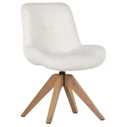 Gutmann Factory Esszimmerstuhl Wolly mit Teddyfell Bezug in weiß von Gutmann Factory