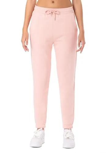 Red Bridge Damen Jogginghose Rosa XL - Sport-Jogginghose für Damen aus hochwertigem Materialmix, ideal für Fitness und Freizeit mit 2 praktischen Seitentaschen für Handy und Schlüssel.