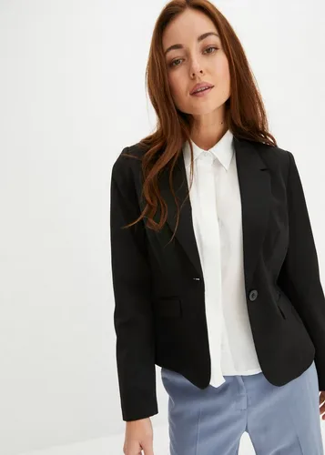 bonprix Kurzblazer eleganter Stil, Slim Fit, aus Polyester und Elasthan