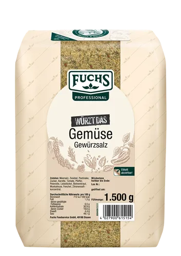Fuchs Prof Würzt das Gemüse Salze & Gewürzsalze 1.5kg 4027900615154