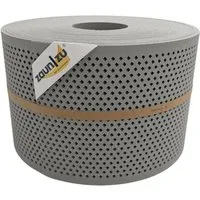 zaun zu® Sichtschutz Premium Gelocht Diamant-Muster 50m Steingrau - Gartenzäune – Hochwertiger Sichtschutzstreifen mit modernem Diamant-Lochmuster, sorgt für Eleganz und Privatsphäre an deinem Doppelstabmattenzaun.