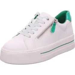 Jana Sneaker Weiß 42 EU - Sportliche Sneaker aus pflegeleichtem Kunstleder, ideal für den Alltag. Mit Reißverschluss und Schnürung für optimalen Halt und Komfort.