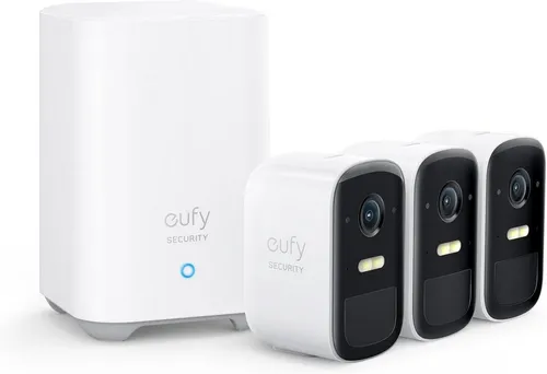 Eufy eufyCam 2C Kit 3*1 T88323D2 - Überwachungskamera Set mit 180 Tagen Akkulaufzeit, Full HD 1080p, IP67 wetterfest und Nachtsicht