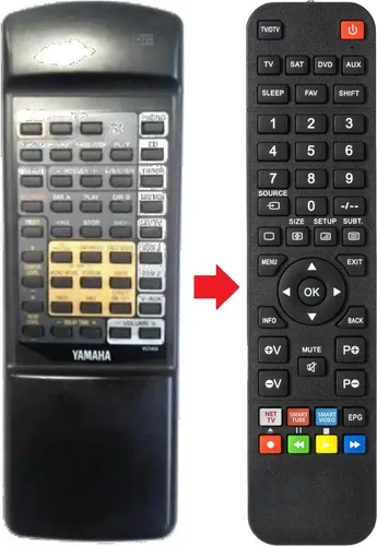 Fernbedienung geeignet für YAMAHA DSP-A590 von ARKAIA