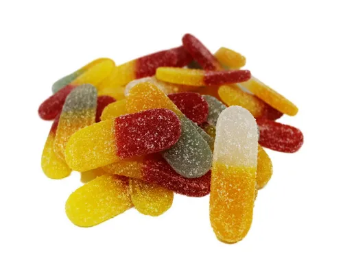 Fruchtgummi Bären & Co. Süßigkeit, Fruchtgummi bunte saure Tongen super sauer gelatinefrei 175g